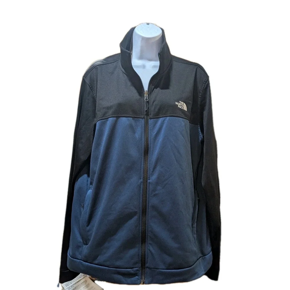 The North Face Men's Track Jacket‎  Blue And Black Size Large